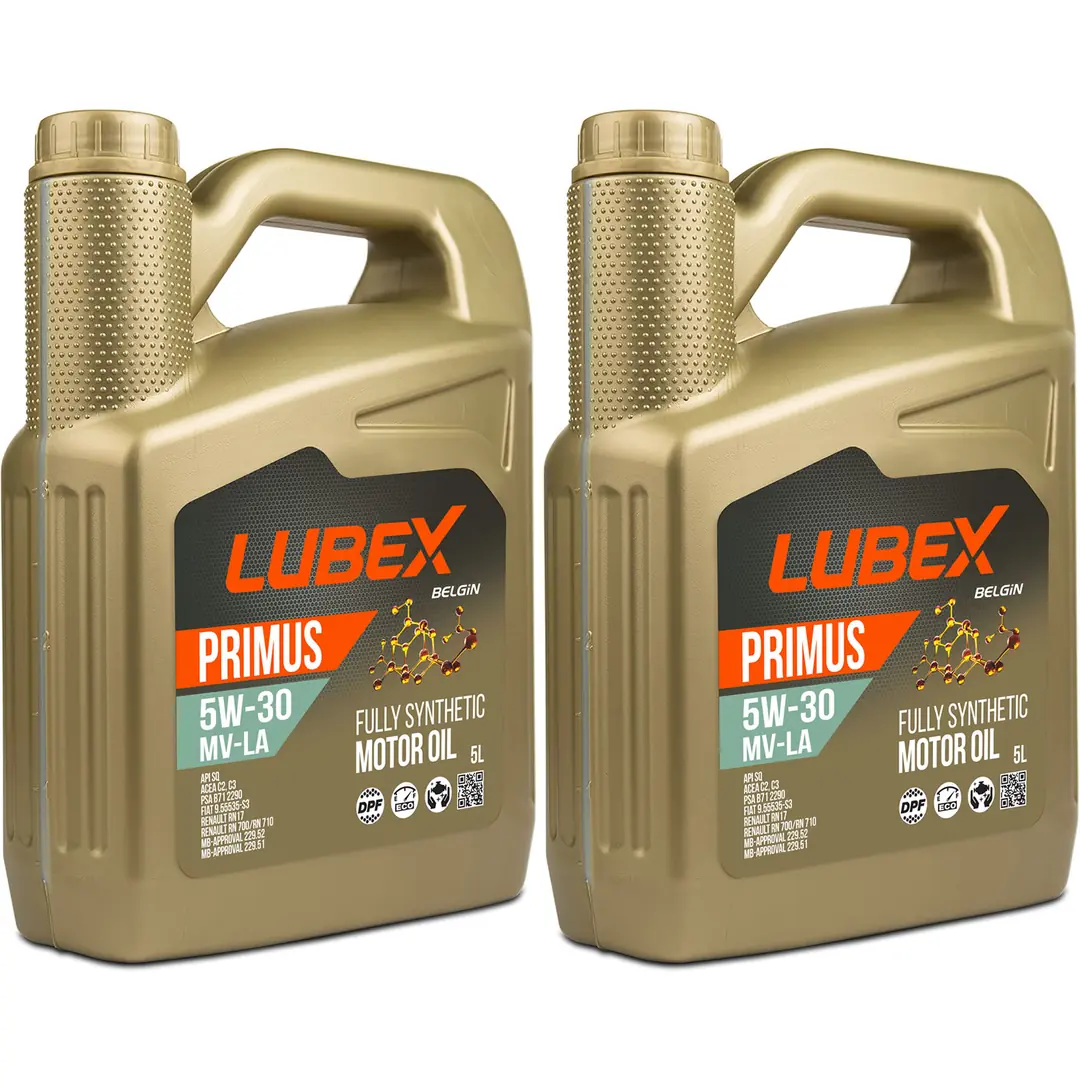 Lubex Primus MV-LA 5W30 5 Lt Tam Sentetik Motor Yağı (2 Adet)
