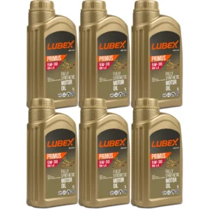 Lubex Primus RN-LA 5W30 1 Lt Tam Sentetik Motor Yağı (6 Adet)