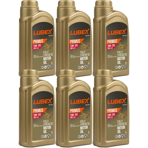 Lubex Primus RN-LA 5W30 1 Lt Tam Sentetik Motor Yağı (6 Adet)