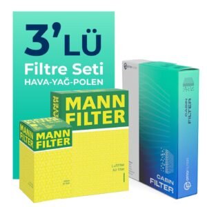 MANN Citroen C3 1.4 Dizel Filtre Bakım Seti (2003-2010) 3 Lü