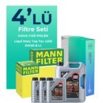 MANN Range Rover Velar 2.0 Dizel Filtre Bakım Seti Liqui Moly Top Tec 4310 0W-30 8 Litre Motor Yağlı (2017-2023) 4 Lü